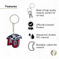 Liberty University Flames Keychain Officially Licensed Pvc Key Holder With Team Graphics Red Sports Fan Accessory For Car Keys