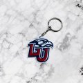 Liberty University Flames Keychain Officially Licensed Pvc Key Holder With Team Graphics Red Sports Fan Accessory For Car Keys