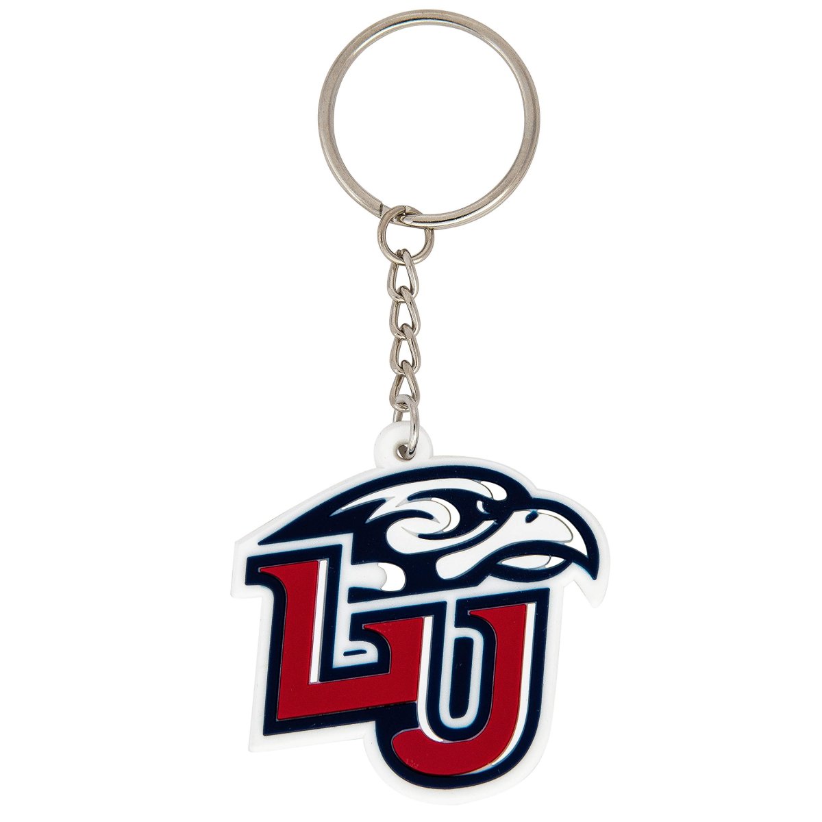 Liberty University Flames Keychain Officially Licensed Pvc Key Holder With Team Graphics Red Sports Fan Accessory For Car Keys