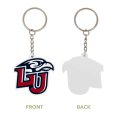 Liberty University Flames Keychain Officially Licensed Pvc Key Holder With Team Graphics Red Sports Fan Accessory For Car Keys
