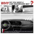 Autorder Dashboard Cover Mat For 2022 2023 2024 Kia Carnival Accessories Dash Glare Uv Rays Protector