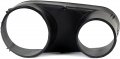 Hecasa Black Fog Light Bezel Trim Surround Compatible With 2003-2004 Ford Mustang Svt Cobra Pair Left Right Set Replacement For