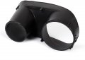 Hecasa Black Fog Light Bezel Trim Surround Compatible With 2003-2004 Ford Mustang Svt Cobra Pair Left Right Set Replacement For