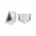 Uxcell 8pcs Inside Corner Bracket Gusset 30x30x24mm 2430 Angle Connectors For 2040 4040 8080 Series Aluminum Extrusion Profile