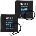 Niche Push Pull Throttle Cable Set For Honda Gl1000 Gl1000l 17910-mb9-670 17910-463-670