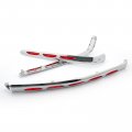 Topteng Goldwing Chrome Fairing Lens Red Reflector Trunk Moldings Fit For Honda Gl1800 01-11