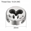 Uxcell 10-24 Unc Round Die Machine Thread Right Handing Alloy Tool Steel Screw Thread Cutting 2pcs