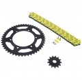 2003 Kawasaki Klx400 Yellow Non O Ring Chain And Sprocket Black 13 49 116l