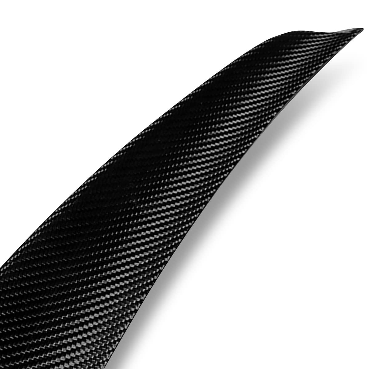 Auto Dynasty V-style Rear Car Trunk Lid Spoiler For Mazda 3 Sedan 2014-2018 Glossy Black Carbon Fiber