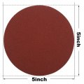 Hifrom 5 Inch Sanding Discs No-hole Hook And Loop 180 Grit Sandpaper Aluminum Oxide Random Orbital Sander Pads 60-pack