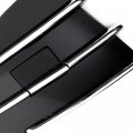 G-plus 3pcs Black Front Bumper Chrome Grille Compatible With Ford Escape Kuga 2013-2016 Lower Grills Fog Covers Triangle Grill