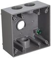 Hubbell-bell 5343-0 Two Gang 4-3 4-inch Outlets Weatherproof Box 