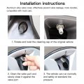 8 Pcs Aluminum Tire Stem Valve Caps Aluminium Car Dustproof Wheel Air Port Cover Silver