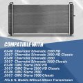 Auto Dynasty Dpi 2948 Factory Style 2-row Cooling Radiator Compatible With Silverado Sierra 2500hd 3500 8 1l 03-07 Aluminum