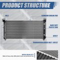 Auto Dynasty Dpi 2948 Factory Style 2-row Cooling Radiator Compatible With Silverado Sierra 2500hd 3500 8 1l 03-07 Aluminum