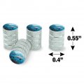 Coral Reef Dolphin And Shipwreck Valve Stem Caps For Tire Rim Wheel Aluminum