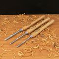 Hurricane Turning Tools Woodturning Three Piece Spindle Gouge Set 1 4 Inches Flute 3 8 And 2 High Speed Steel 
