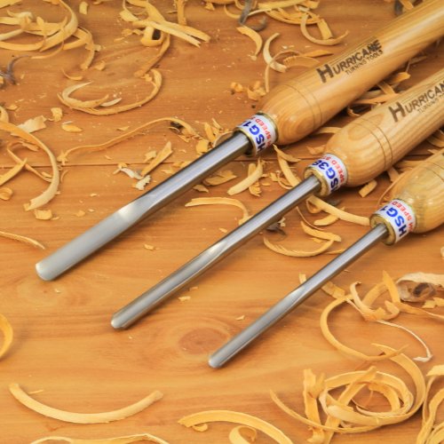 Hurricane Turning Tools Woodturning Three Piece Spindle Gouge Set 1 4 ...