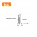 Uxcell M1 2-0 25 X 4mm 50pcs Flat Round Head Screws 304 Stainless Steel Phillips Drive Machine Hardware Fastener For Furniture