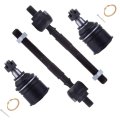 Front Suspension Set Of 4 Inner Tie Rod End Lower Ball Joint Fit 1996-2000 For Honda Civic