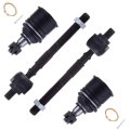Front Suspension Set Of 4 Inner Tie Rod End Lower Ball Joint Fit 1996-2000 For Honda Civic 