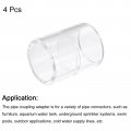 Uxcell 1pcs Straight Tube Fitting Adapter 25mm 0 98 2 Way Clear Acrylic Pipe Coupling For Connecting Water Pipes