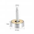 Uxcell Mirror Screws Decorative Caps Cover Nails Polished Stainless Steel 18mm 4pcs