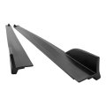 Ikon Motorsports Side Skirts Extention For 2019-2025 Toyota Corolla Hatchback 5dr T Style Unpainted Black Rocker Panel Splitter
