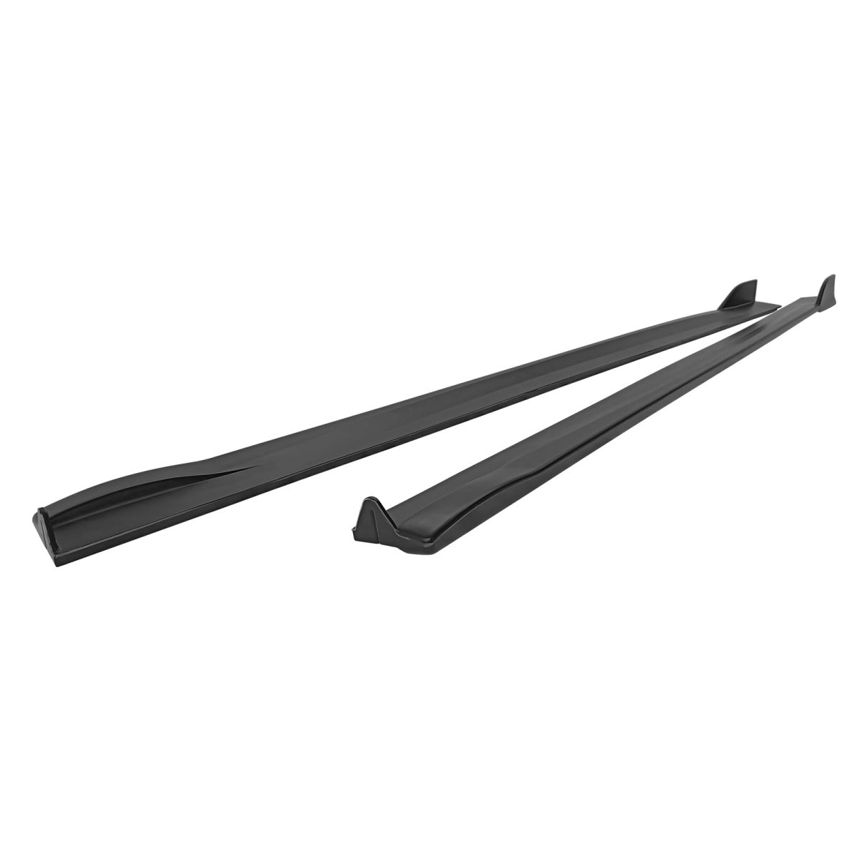 Ikon Motorsports Side Skirts Extention For 2019-2025 Toyota Corolla Hatchback 5dr T Style Unpainted Black Rocker Panel Splitter