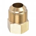 Uxcell Brass Pipe Fitting 3 4 Sae Flare Male 5 8 Female Thread Tube Adapter Connector For Air Conditioner Refrigeration