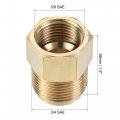 Uxcell Brass Pipe Fitting 3 4 Sae Flare Male 5 8 Female Thread Tube Adapter Connector For Air Conditioner Refrigeration
