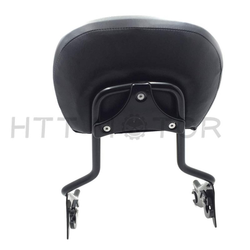 Black Backrest Sissy Bar For H-d Electra Glide Road King Ultra 2009 And Up Synthetic Leather Foam Iron Rear Support Tghd-sbb005