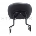 Black Backrest Sissy Bar For H-d Electra Glide Road King Ultra 2009 And Up Synthetic Leather Foam Iron Rear Support Tghd-sbb005