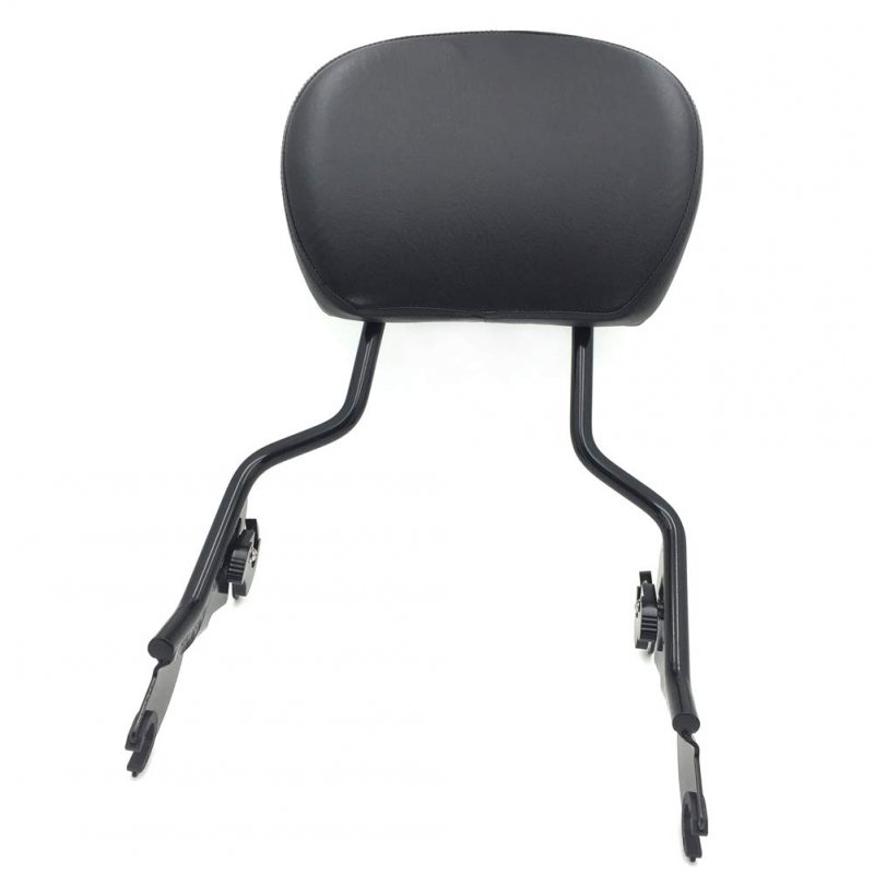 Black Backrest Sissy Bar For H-d Electra Glide Road King Ultra 2009 And Up Synthetic Leather Foam Iron Rear Support Tghd-sbb005