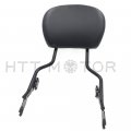Black Backrest Sissy Bar For H-d Electra Glide Road King Ultra 2009 And Up Synthetic Leather Foam Iron Rear Support Tghd-sbb005