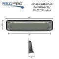 Rv Window Rain Guard And Sun Visor Tinted Smoke Acrylic Fits 20 To 25 In Wide Windows Universal Fit For Flat Sided Rvs Model