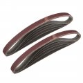 1 2 X 18 180 Grit Sanding Belt Aluminum Oxide Sandpaper Belts For Portable Strip Sander Wood Finishing Metal Drywall Polishing 
