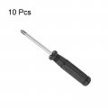 Uxcell Mini Phillips Screwdriver 4 0mm Cross Head With Black Handle For Small Appliances 10 Pcs