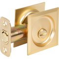 Contemporary Square Pocket Door Lock Privacy Bed Bath Latch 2-3 8 Backset Rcl Satin Brass By Stone Harbor Hardware 