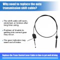 X Autohaux Automatic Transmission Gear Shifter Cable For Chevrolet Blazer S10 Gmc Jimmy Sonoma Oldsmobile Bravada Auto Trans