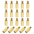 20pcs Male To Female Thread Spacer Screws M5 X 15mm 7mm Brass Hex Standoff Pcb Motherboard For Drone Quadcopter Computer And 