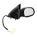Door Mirror For Ford Taurus 1996 1997 1998 1999 Black Plastic Housing Electric Powered Adjustment Front Position Fits 