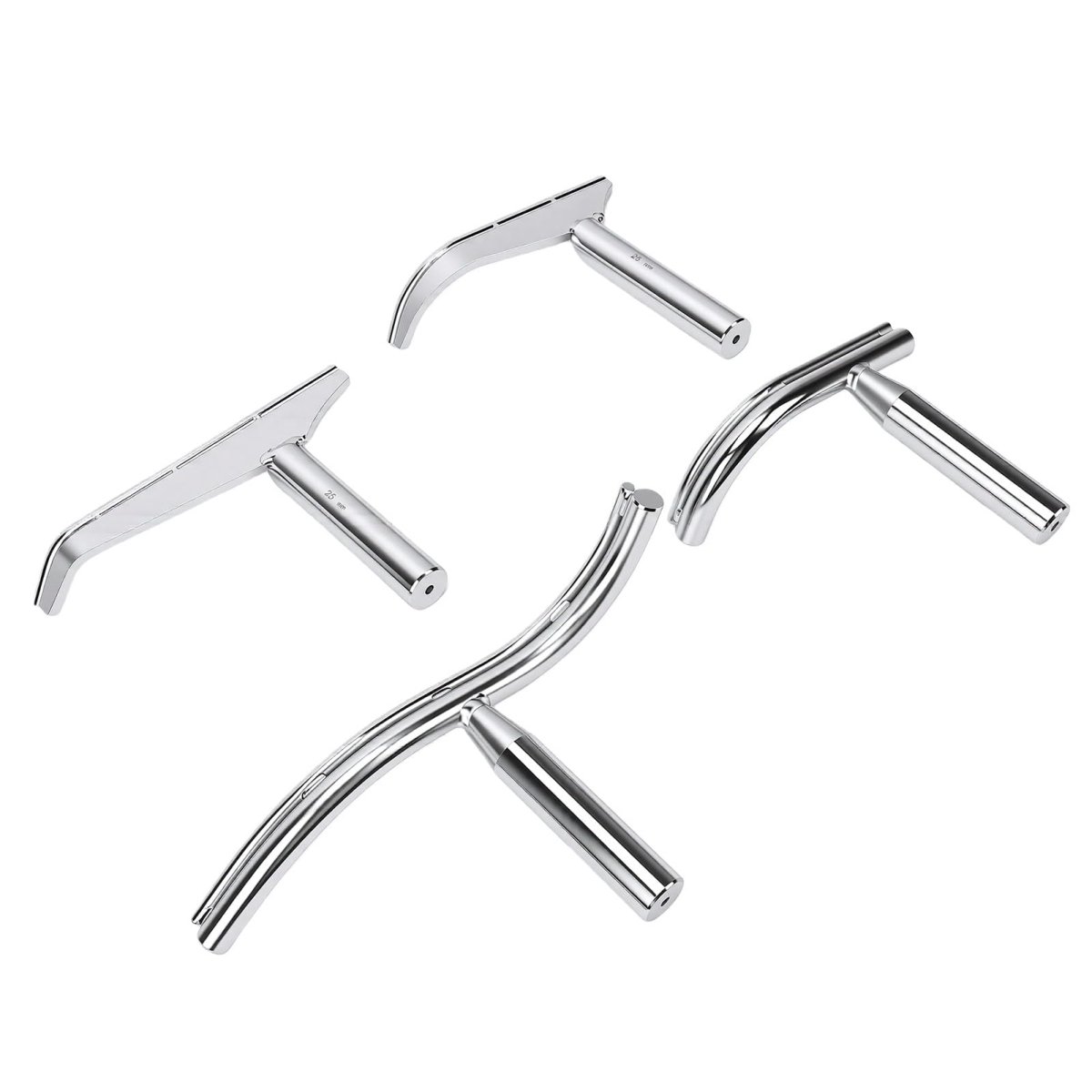 Lathe Tool Rest Set Alloy Steel Woodturning 4pcs 1 Inch Dia For Bowl Turning Arc Shaped Accessories Wood Diy Woodworkers