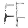 Lathe Tool Rest Set Alloy Steel Woodturning 4pcs 1 Inch Dia For Bowl Turning Arc Shaped Accessories Wood Diy Woodworkers
