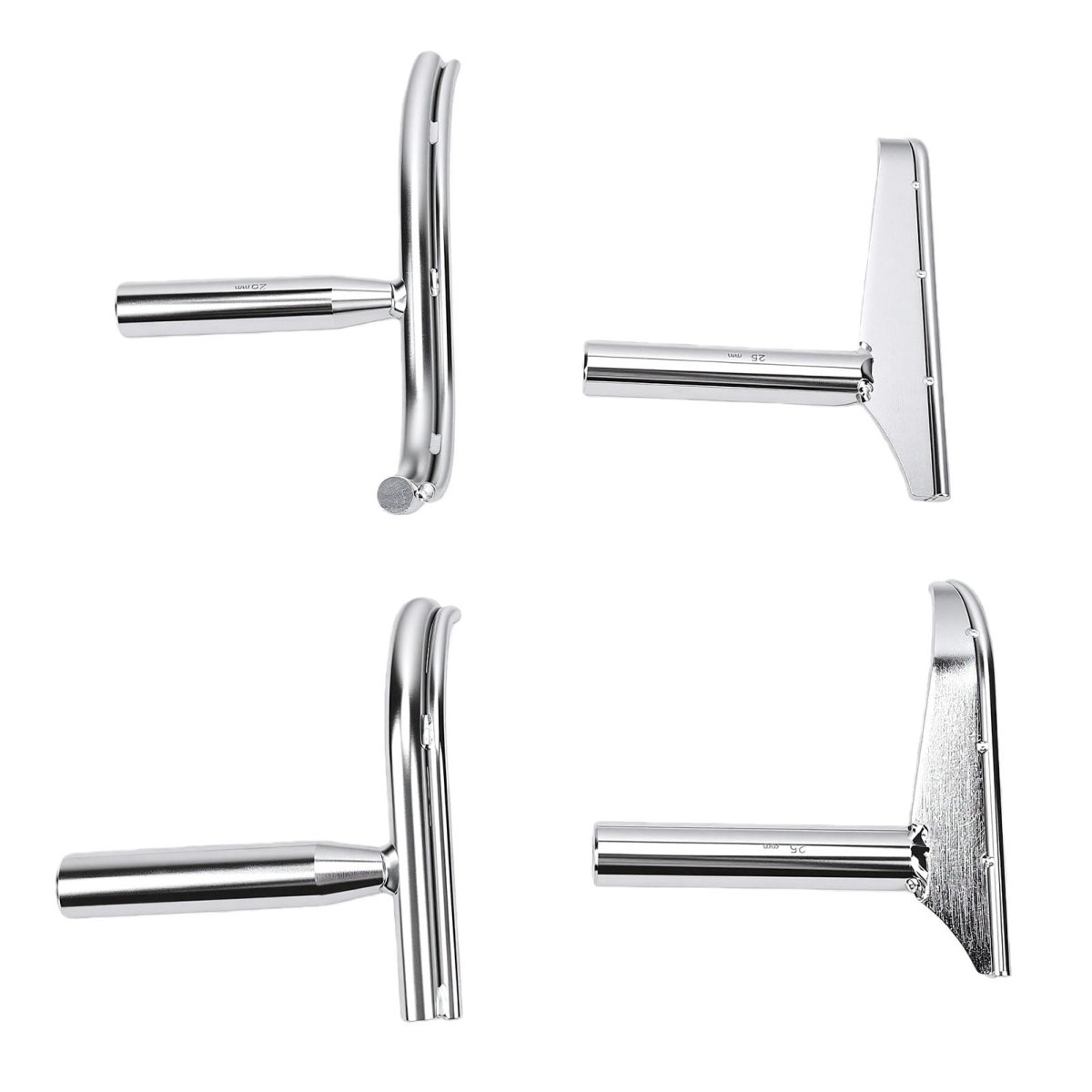 Lathe Tool Rest Set Alloy Steel Woodturning 4pcs 1 Inch Dia For Bowl Turning Arc Shaped Accessories Wood Diy Woodworkers