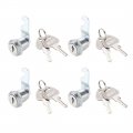 Cabinet Tumbler Cam Lock 136 Cylinder Length With No 1 Fits On 1 2 Max Thickness Panel Keyed Alike Zinc Alloy Secure File Locks 