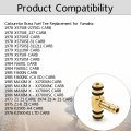Waltyotur Carburetor Brass Fuel Tee 2h7-14988-00 Replacement For Yamaha Fj600 Xs750 Xs1100