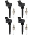 Ignition Coils And Iridium Spark Plugs For Volkswagen Jetta 1 4l L4 Golf Audi A3 Sportback E-tron Replaces Uf718 04c905110l