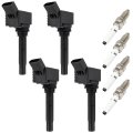 Ignition Coils And Iridium Spark Plugs For Volkswagen Jetta 1 4l L4 Golf Audi A3 Sportback E-tron Replaces Uf718 04c905110l