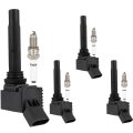 Ignition Coils And Iridium Spark Plugs For Volkswagen Jetta 1 4l L4 Golf Audi A3 Sportback E-tron Replaces Uf718 04c905110l